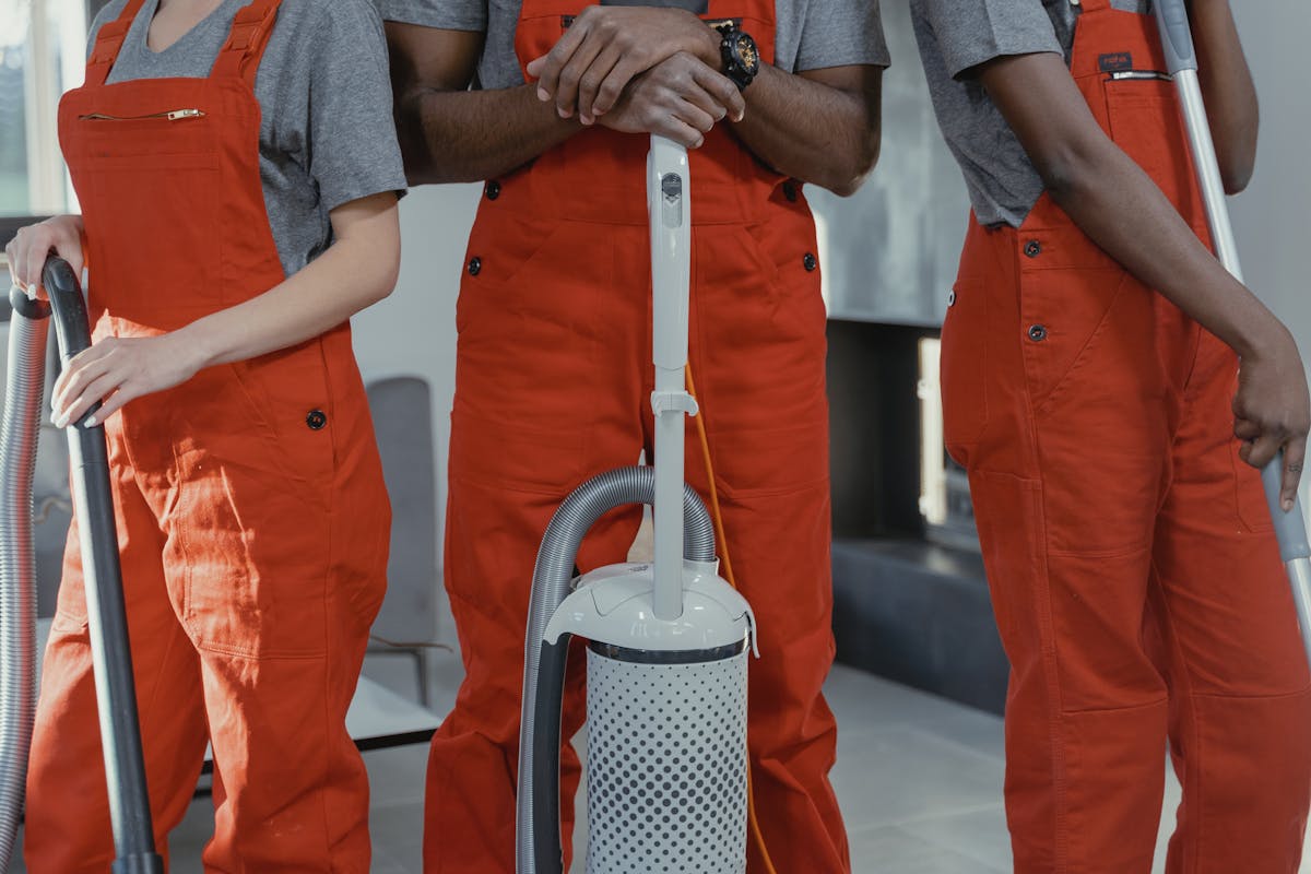 Professional cleaning team providing tailored facility cleaning services